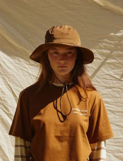 Men Forét Caps-Abeam Bucket Hat-Brown