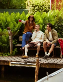 Men Forét Accessories-Abeam Bucket Hat-Brown
