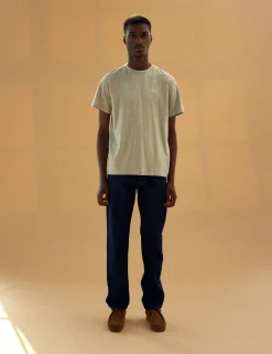 Men Forét T-Shirts-Air T-Shirt-Light Grey Melange