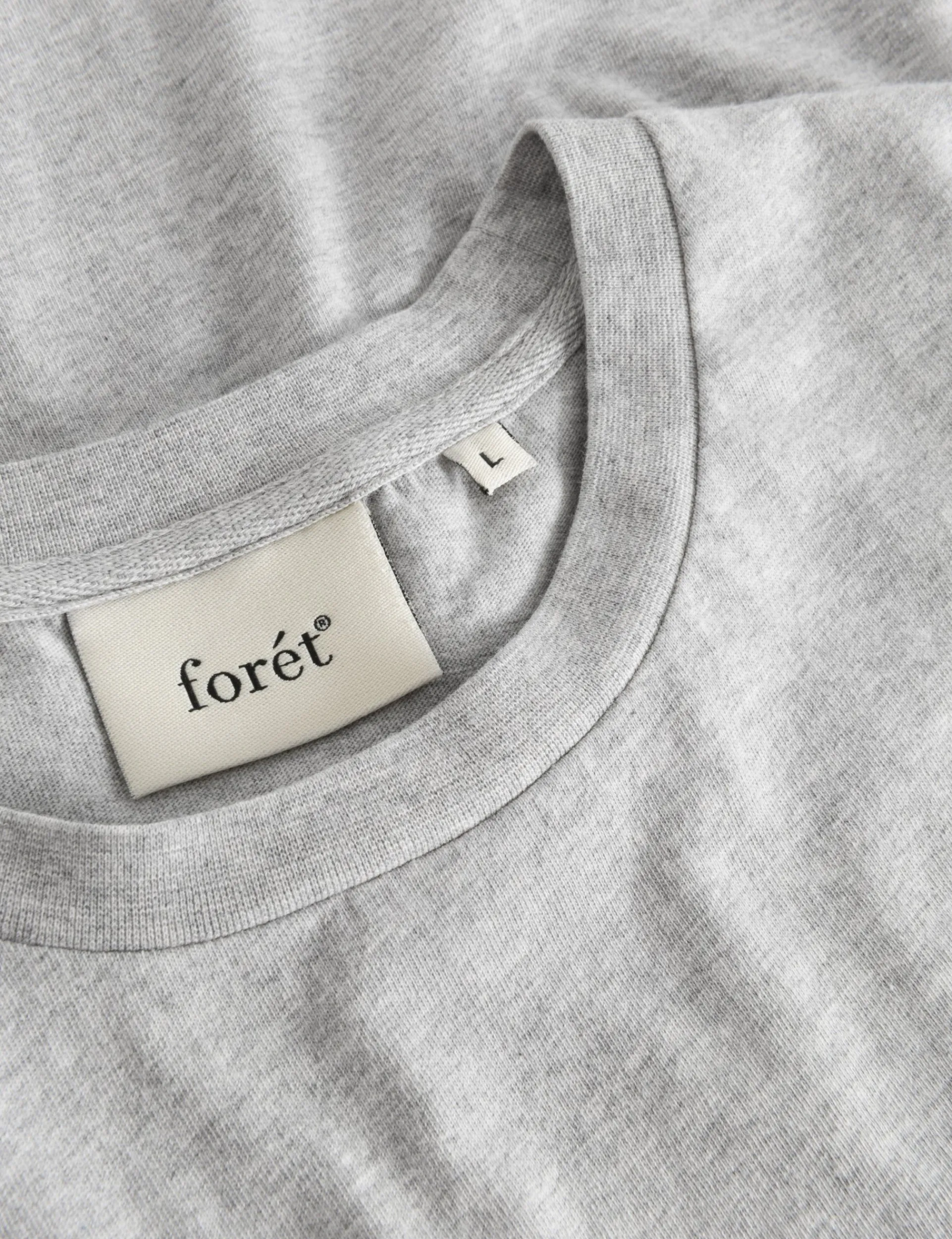 Men Forét T-Shirts-Air T-Shirt-Light Grey Melange