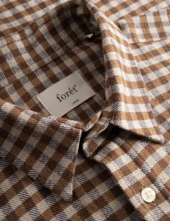 Men Forét Shirts-Alaska Check Shirt-Brown