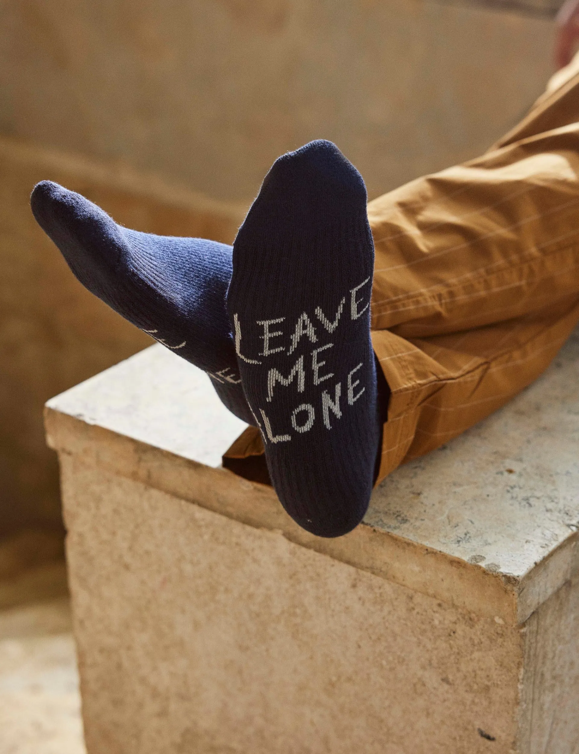 Forét Goods-Alone Socks 2-Pack-Navy/Cloud