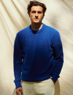 Men Forét Sweatshirts-Alpine Knit-Blue