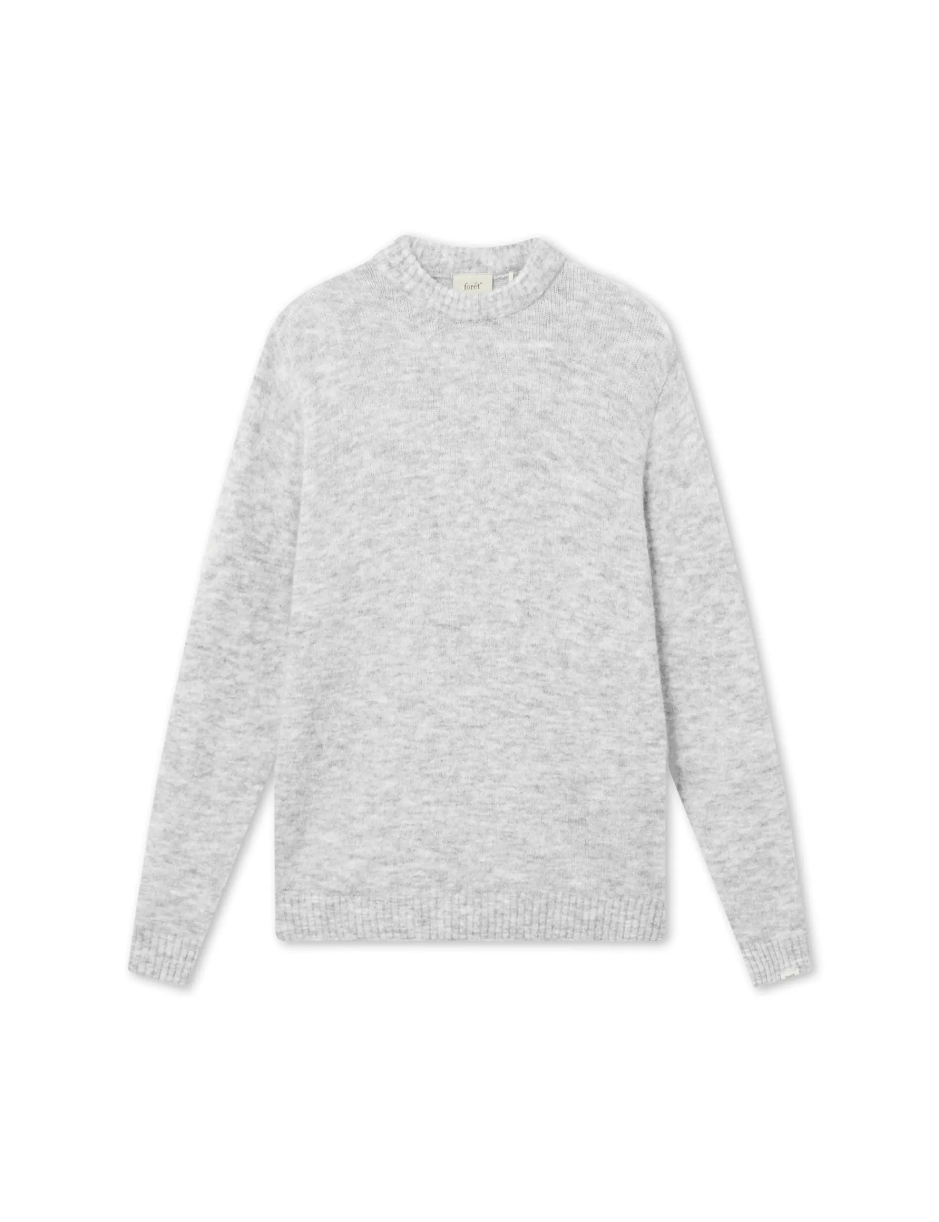 Men Forét Sweatshirts-Alpine Knit-Light Grey Melange