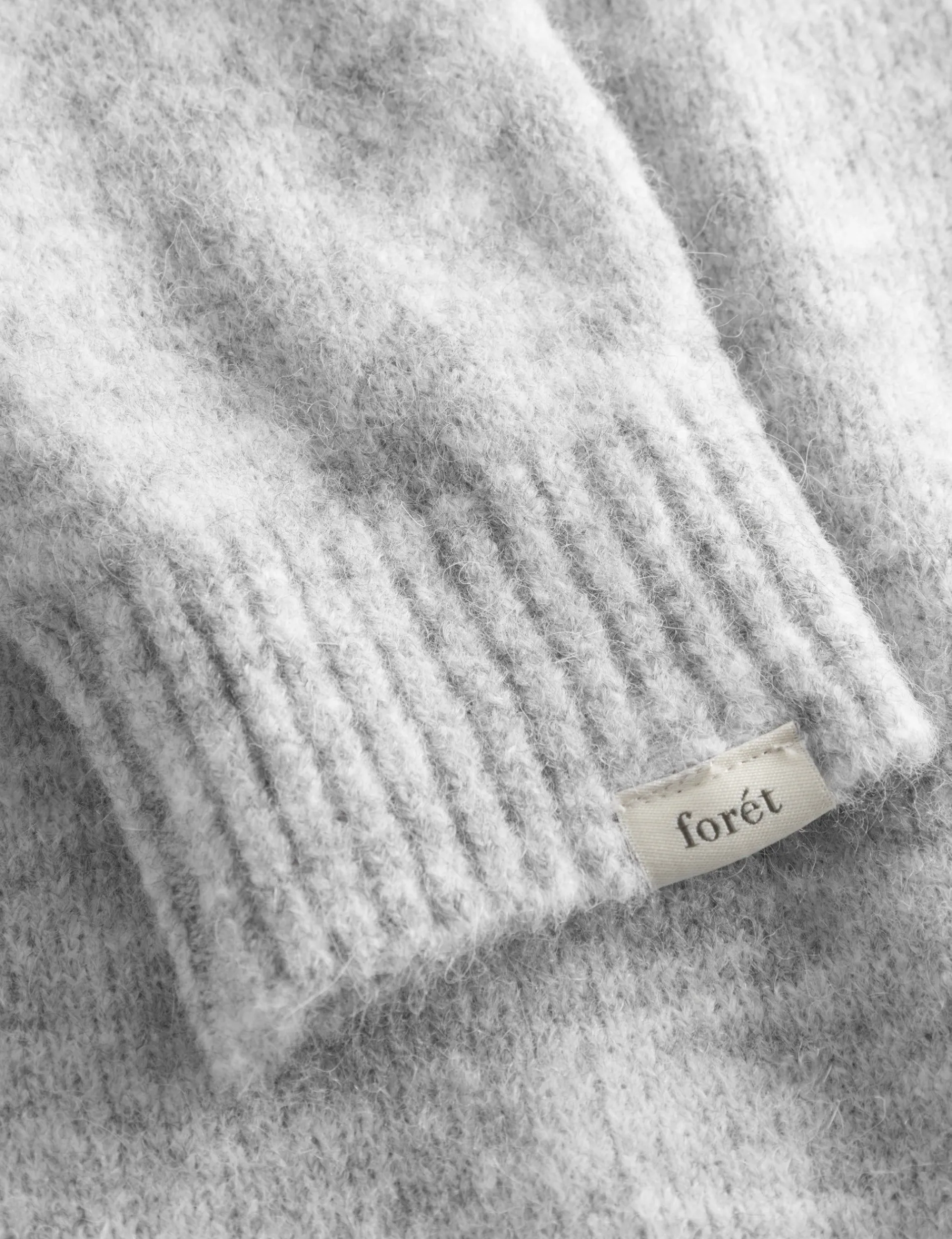 Men Forét Sweatshirts-Alpine Knit-Light Grey Melange