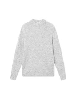 Men Forét Knitwear-Alpine Knit-Light Grey Melange