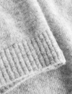 Men Forét Knitwear-Alpine Knit-Light Grey Melange