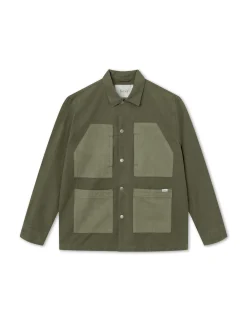 Men Forét Overshirts-Amble Overshirt-Army