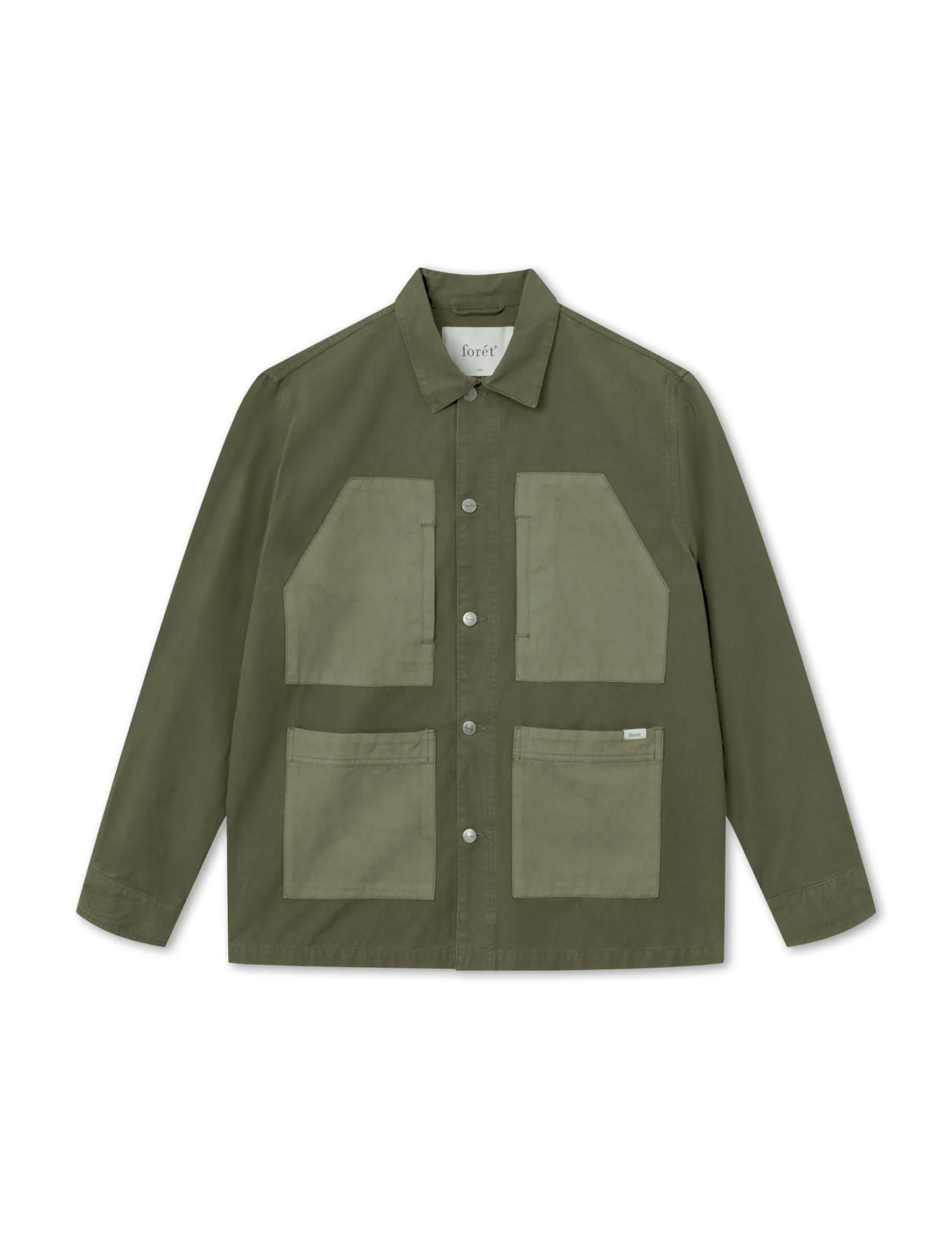 Men Forét Overshirts-Amble Overshirt-Army