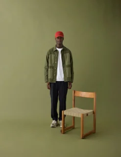 Men Forét Overshirts-Amble Overshirt-Army