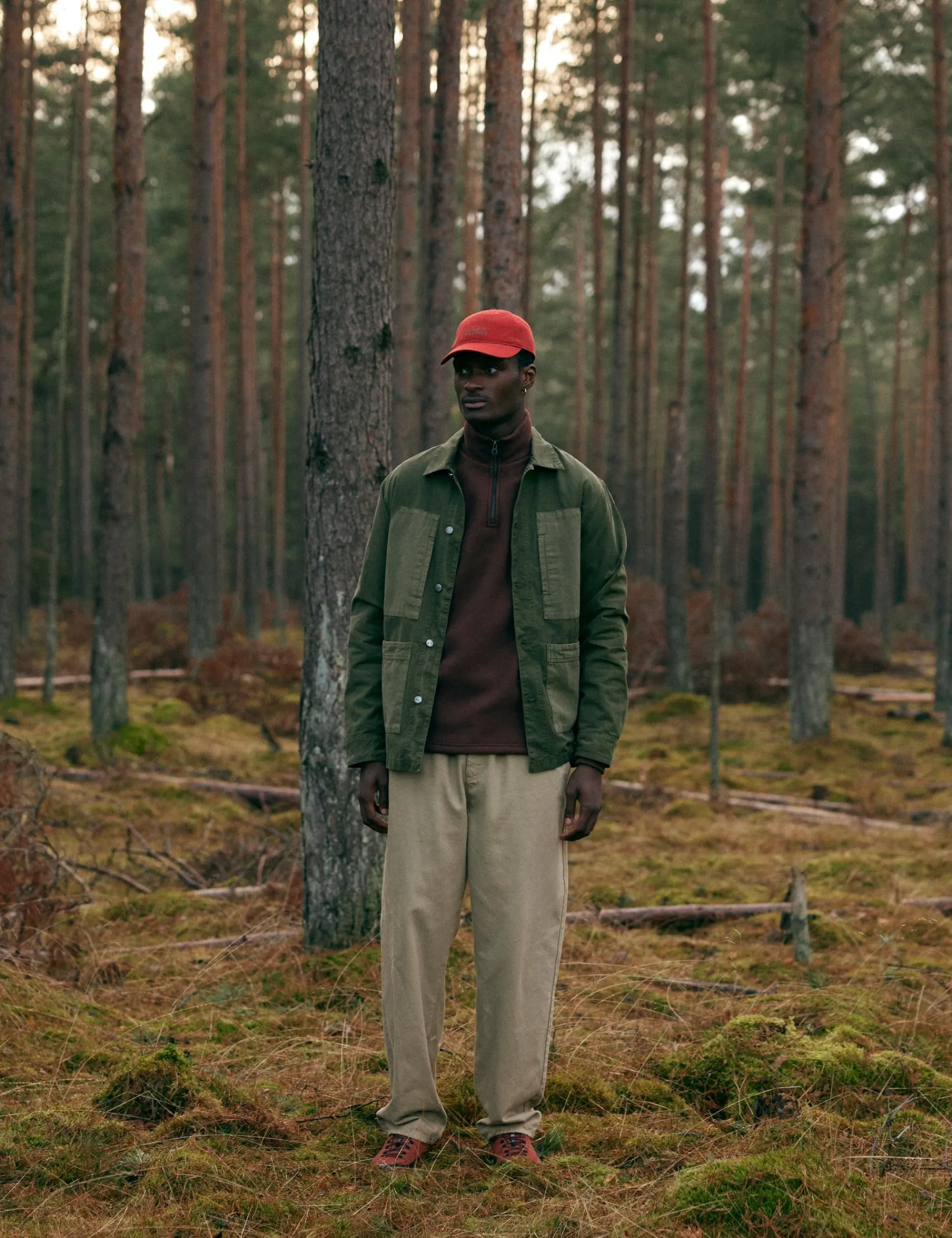 Men Forét Overshirts-Amble Overshirt-Army