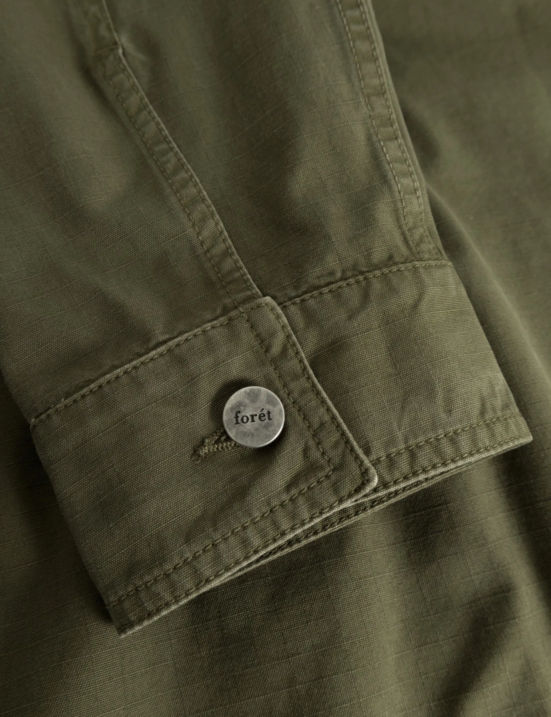 Men Forét Overshirts-Amble Overshirt-Army