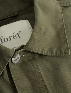 Men Forét Overshirts-Amble Overshirt-Army