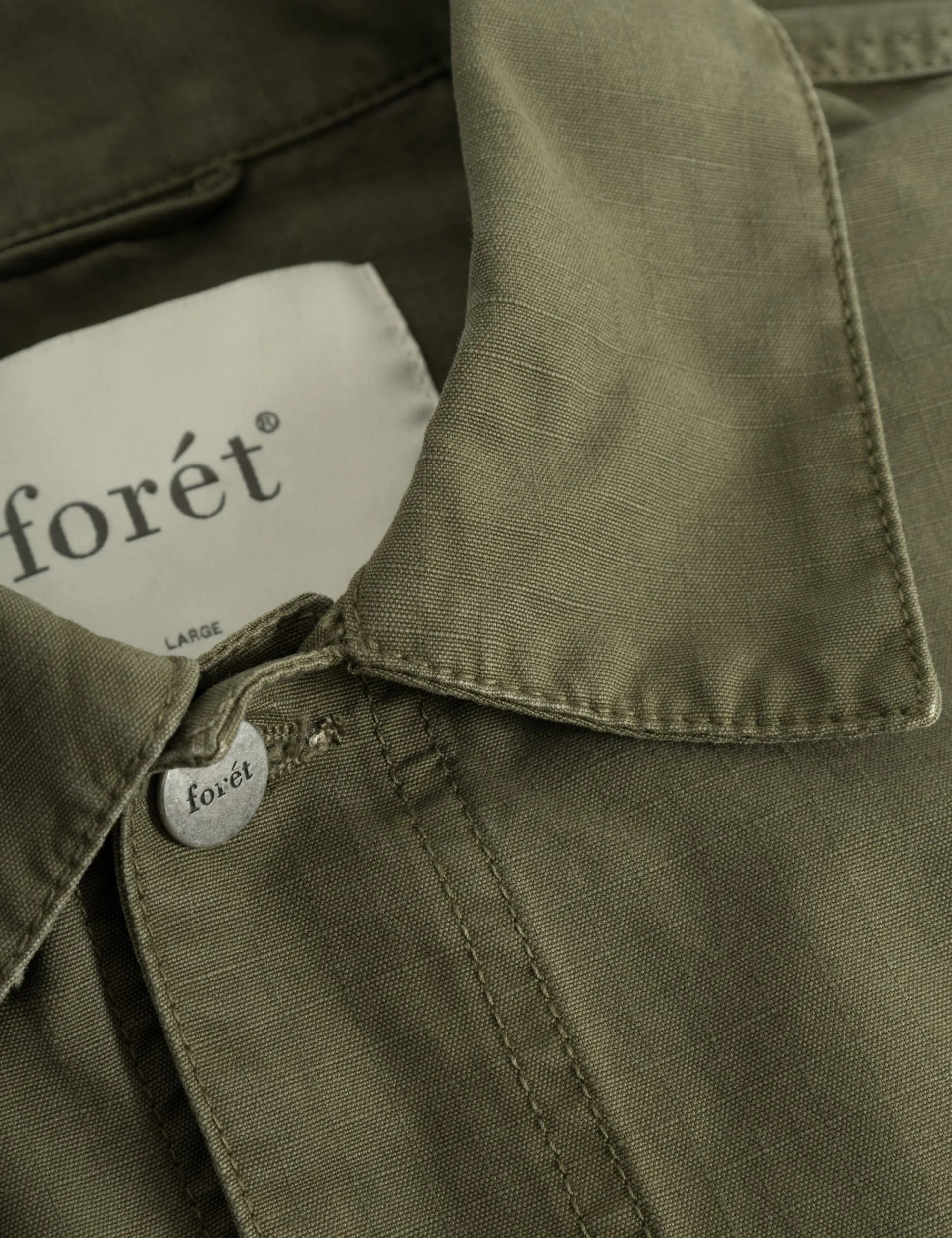 Men Forét Overshirts-Amble Overshirt-Army