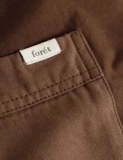 Men Forét Overshirts-Amble Overshirt-Brown