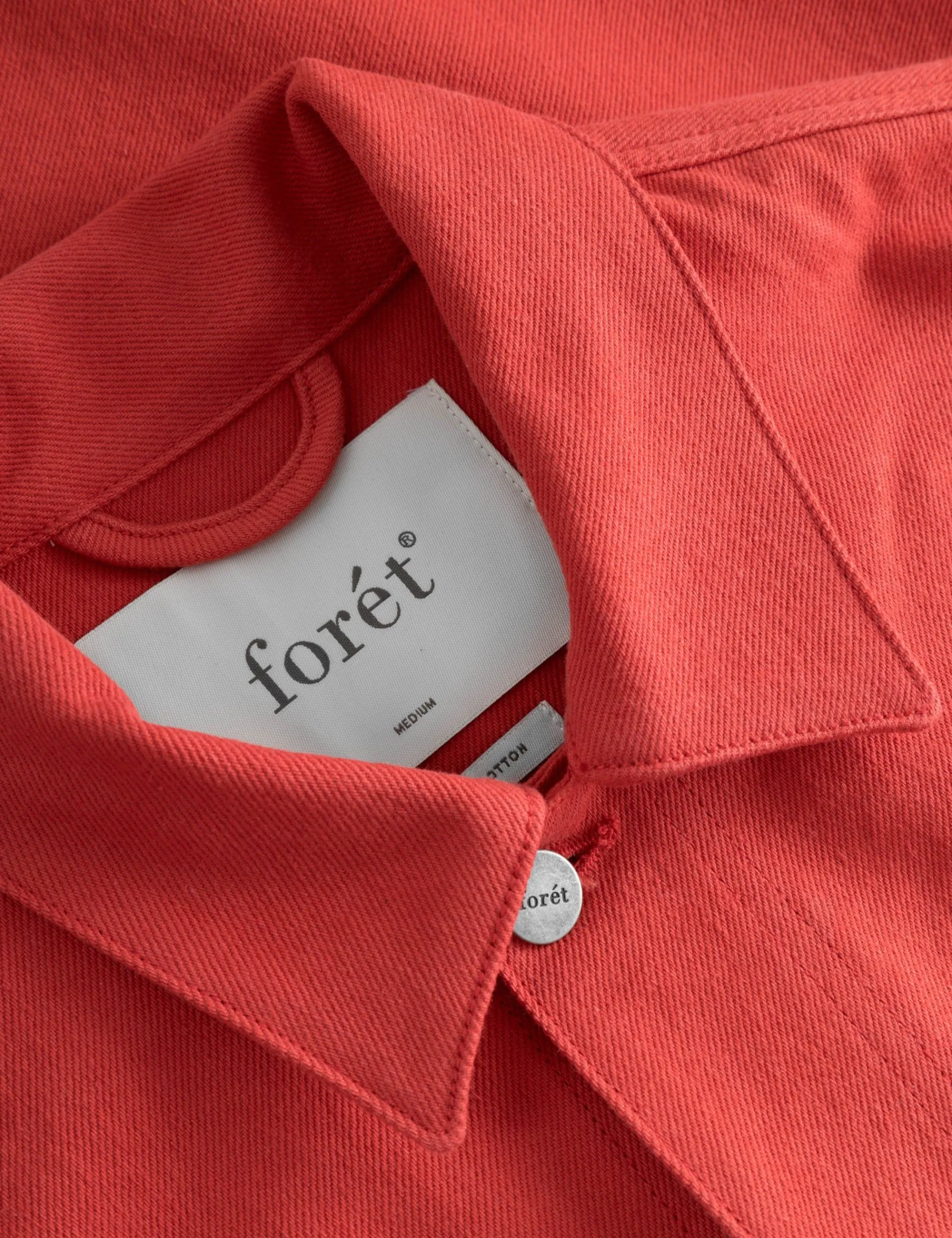 Men Forét Overshirts-Angler Club Overshirt-Agari Red