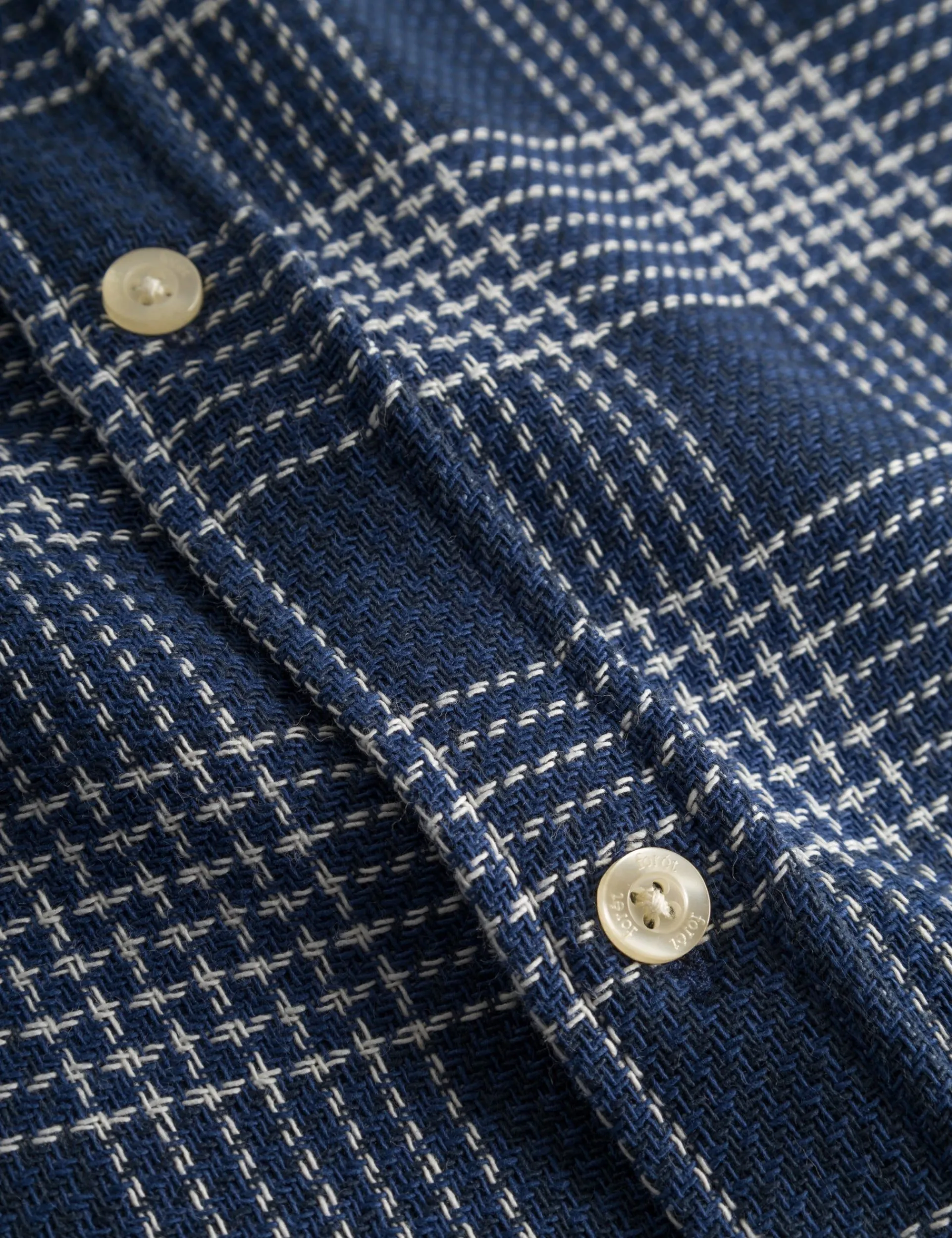 Men Forét Shirts-Arctic Check Shirt-Navy