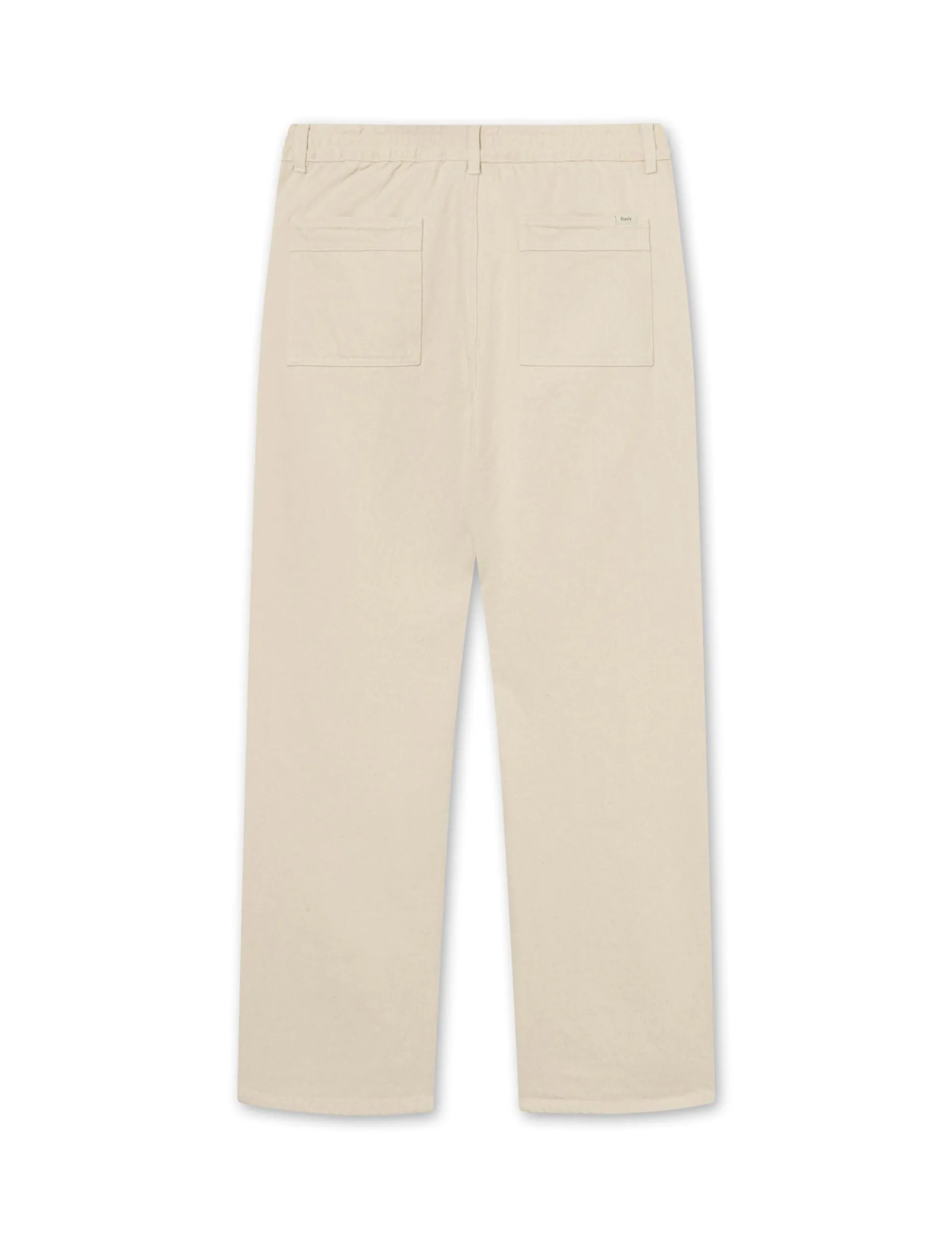 Men Forét Pants-Arise Twill Pants-Undyed