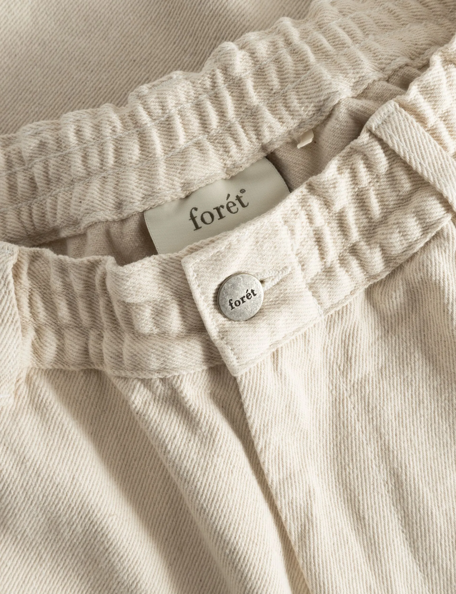Men Forét Pants-Arise Twill Pants-Undyed