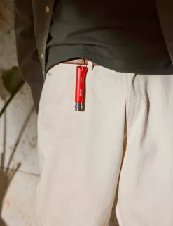 Men Forét Pants-Arise Twill Pants-Undyed