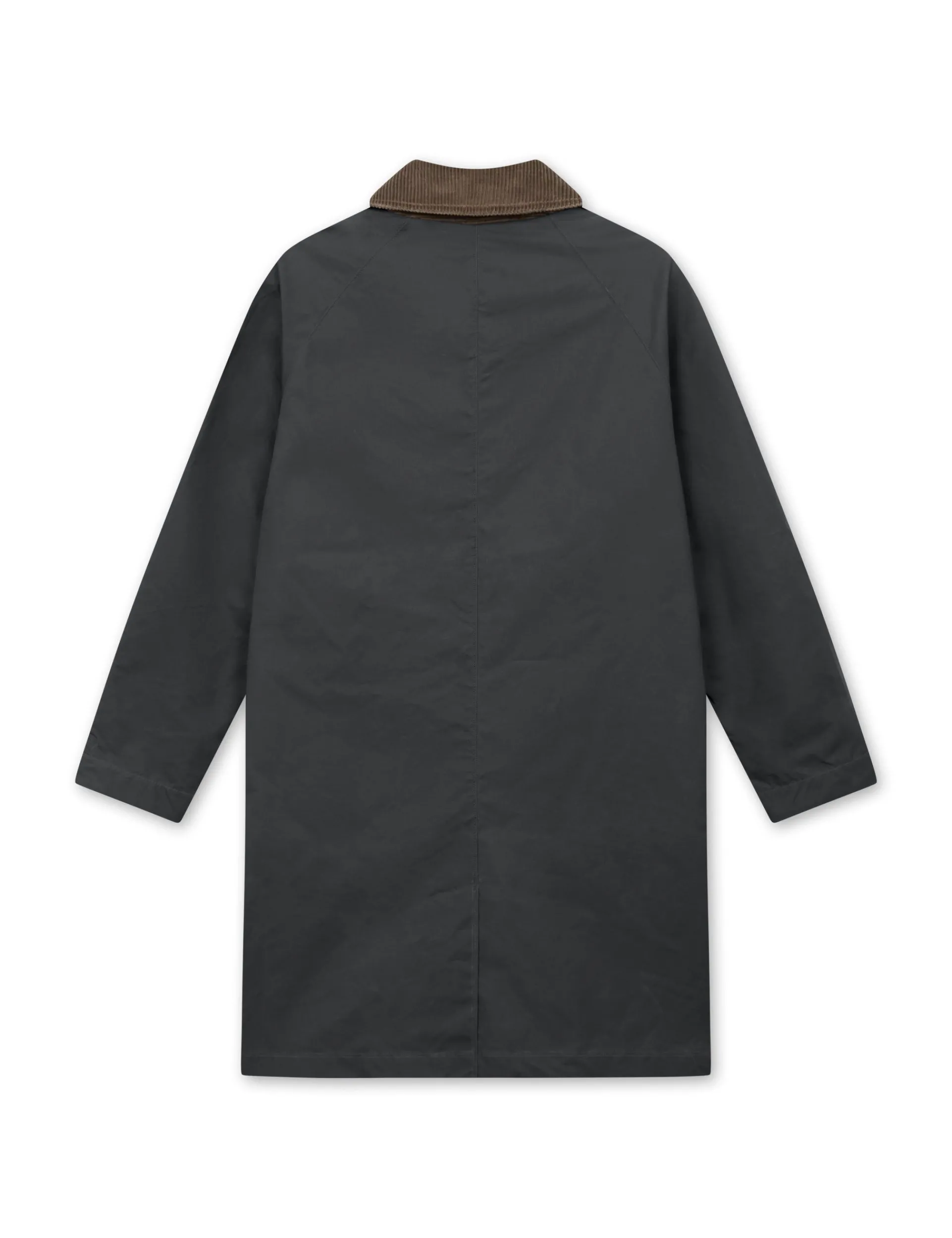 Men Forét Jackets-Arrive Oilskin Coat-Charcoal