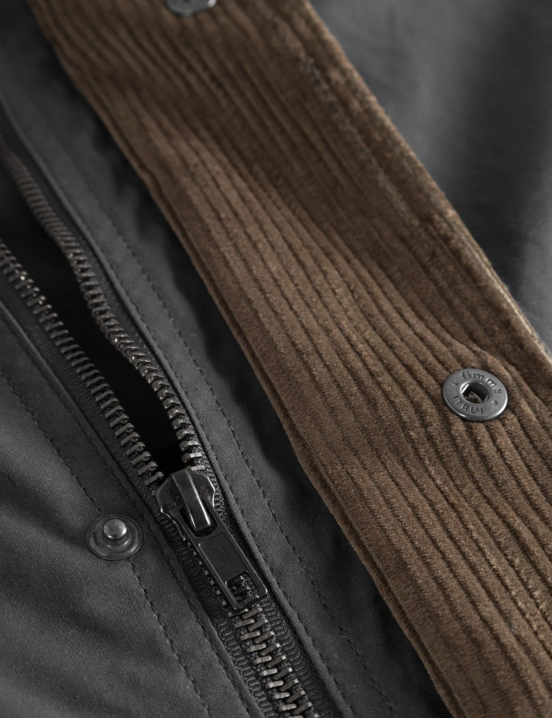 Men Forét Jackets-Arrive Oilskin Coat-Charcoal
