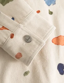 Men Forét Overshirts-Artwork Overshirt-Undyed