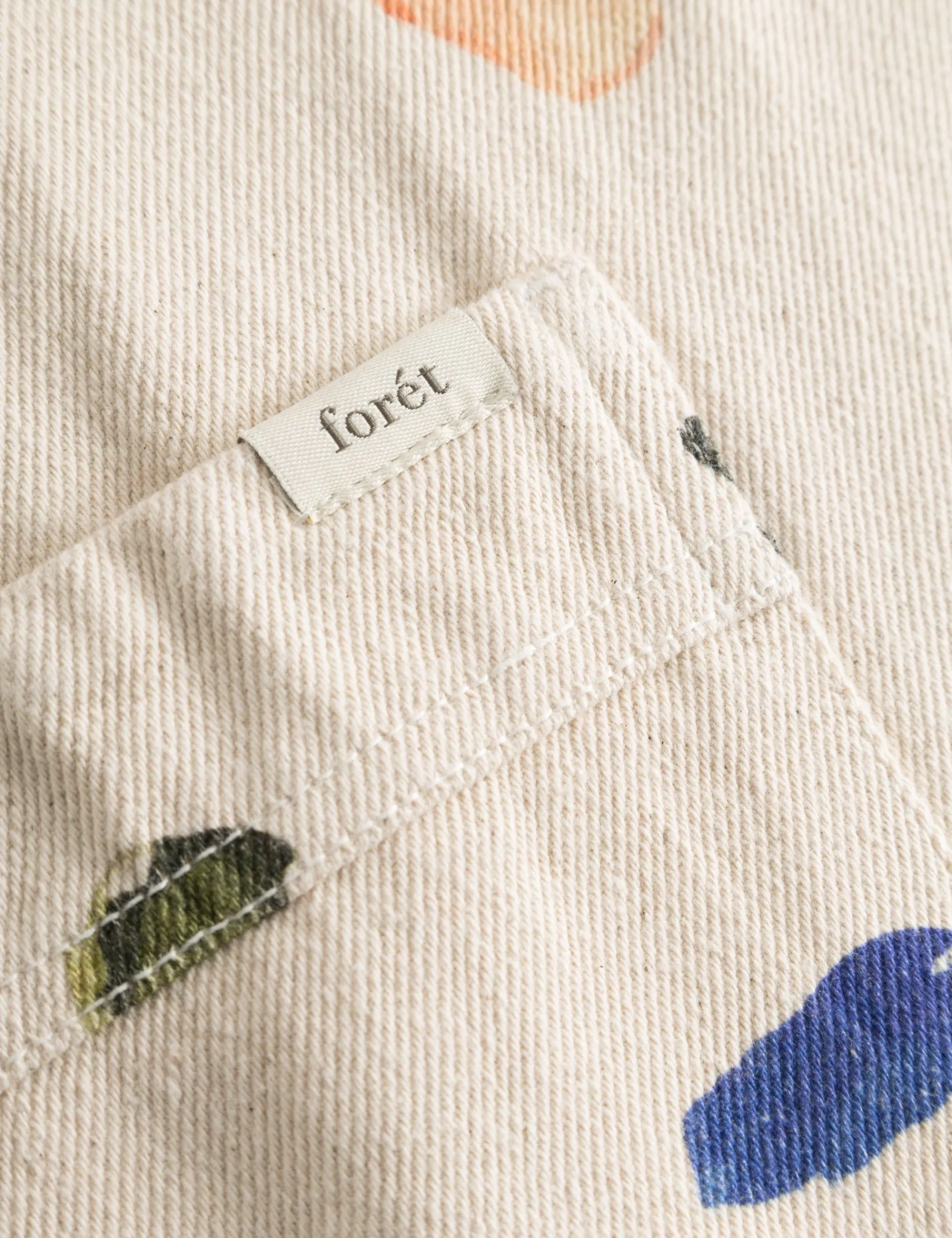 Men Forét Overshirts-Artwork Overshirt-Undyed