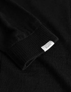 Men Forét Knitwear-Astern Longsleeve Knit-Black