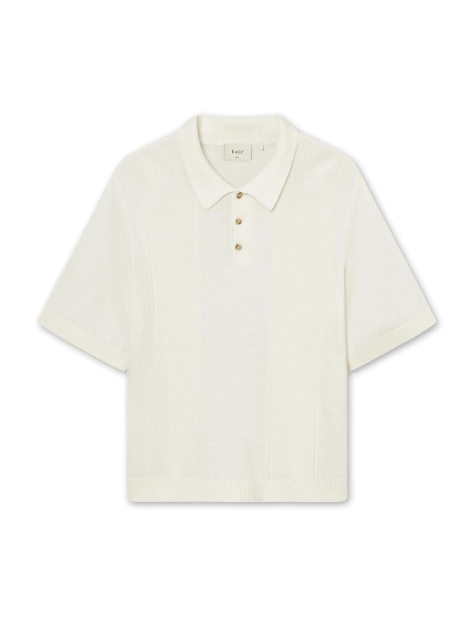 Men Forét Knitwear-Astern Short Sleeve-Cloud