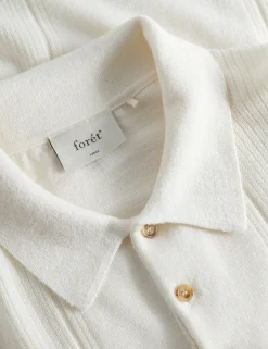 Men Forét Knitwear-Astern Short Sleeve-Cloud