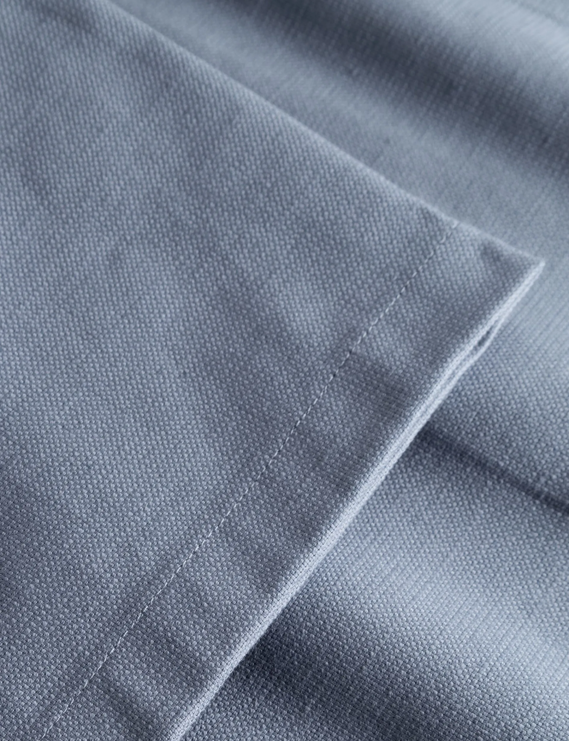 Men Forét Shirts-Basin Ss Shirt-Vintage Blue