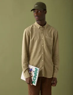 Men Forét Shirts-Beam Ripstop Shirt-Corn