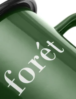 Forét Goods-Bean Enamel Mug-Dark Green