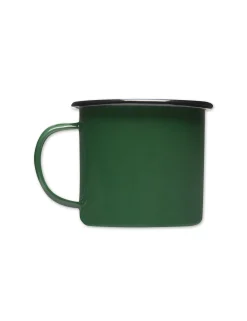 Men Forét Outdoor Goods-Bean Enamel Mug-Dark Green
