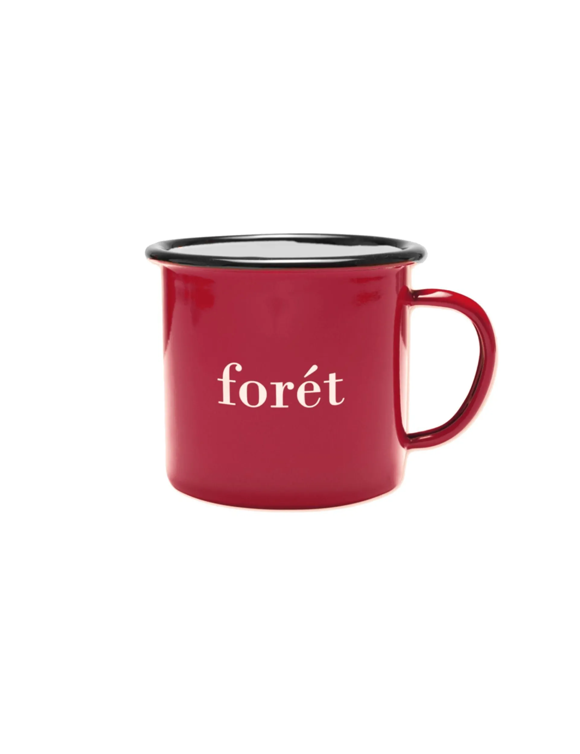 Men Forét Outdoor Goods-Bean Enamel Mug-Red