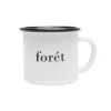 Forét Goods-Bean Enamel Mug-White