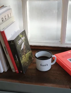 Forét Goods-Bean Enamel Mug-White