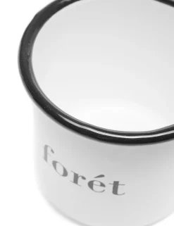 Forét Goods-Bean Enamel Mug-White