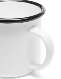 Forét Goods-Bean Enamel Mug-White