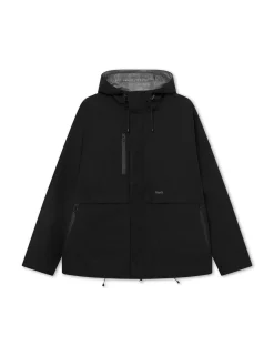Men Forét Jackets-Blade Shell Jacket-Black