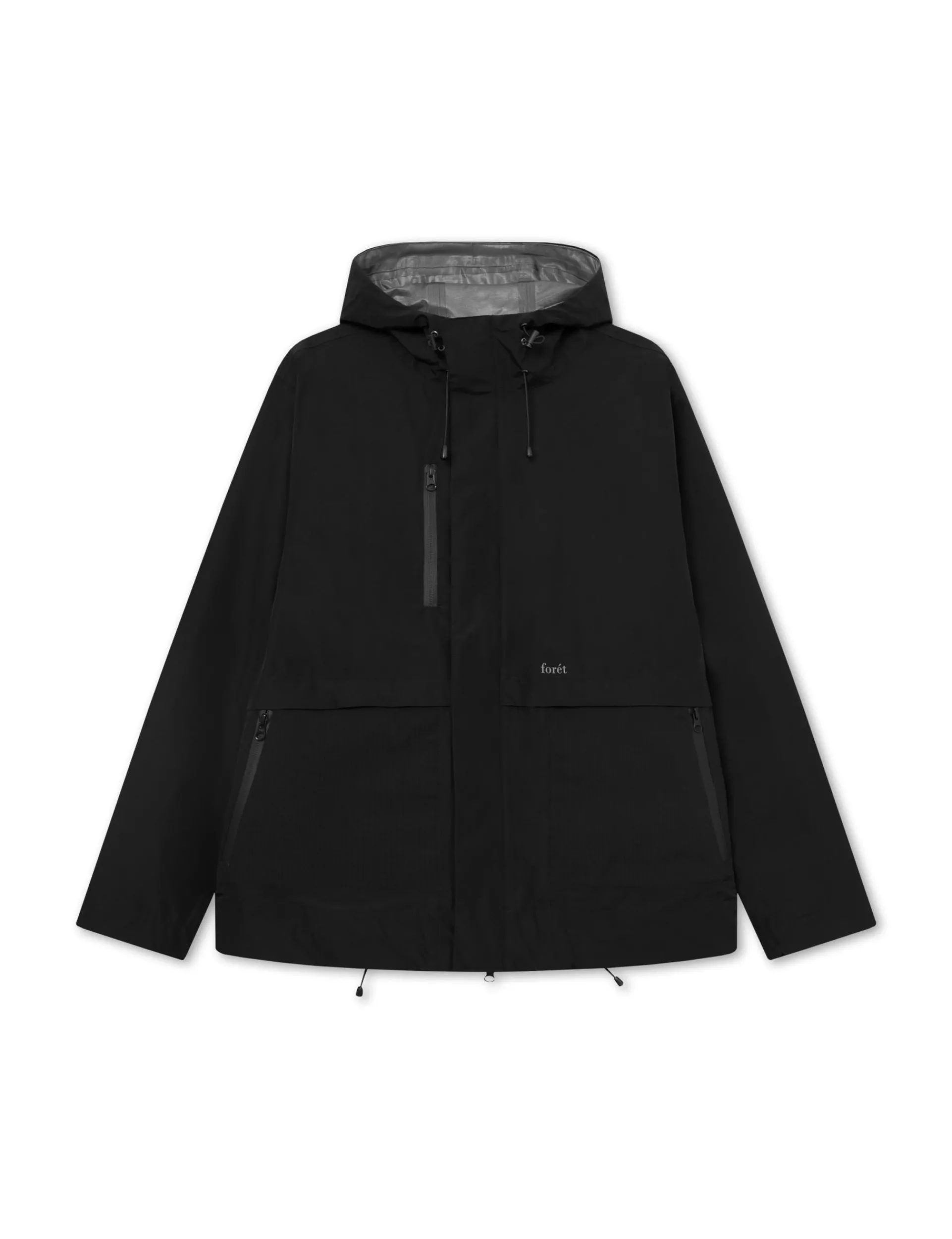 Men Forét Jackets-Blade Shell Jacket-Black