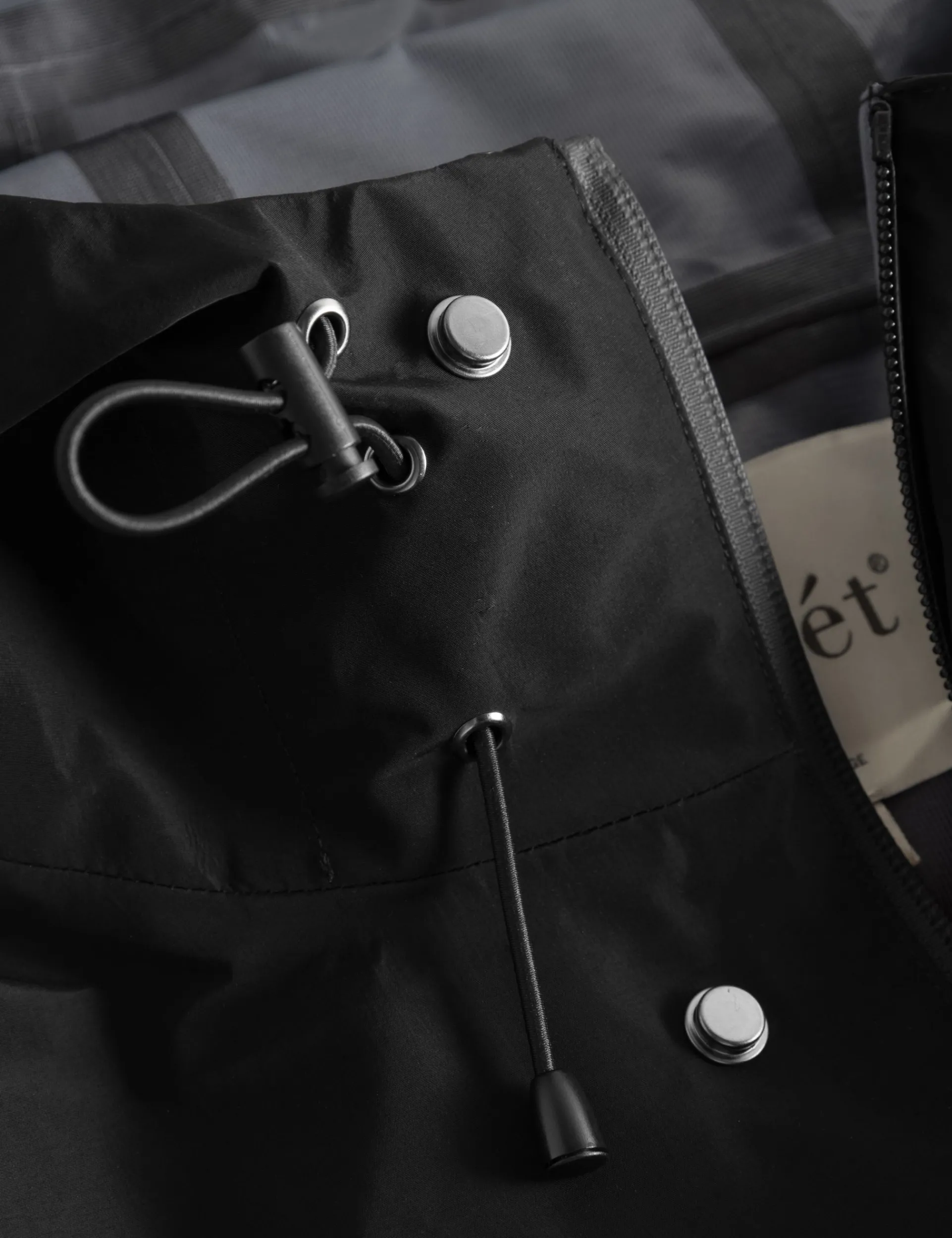 Men Forét Jackets-Blade Shell Jacket-Black