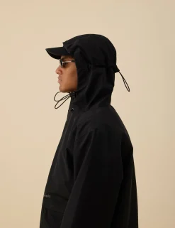 Men Forét Jackets-Blade Shell Jacket-Black