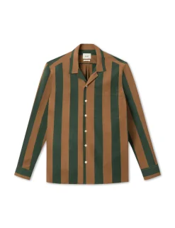 Men Forét Shirts-Blunder Pyjamas Shirt-Rubber/Dark Green