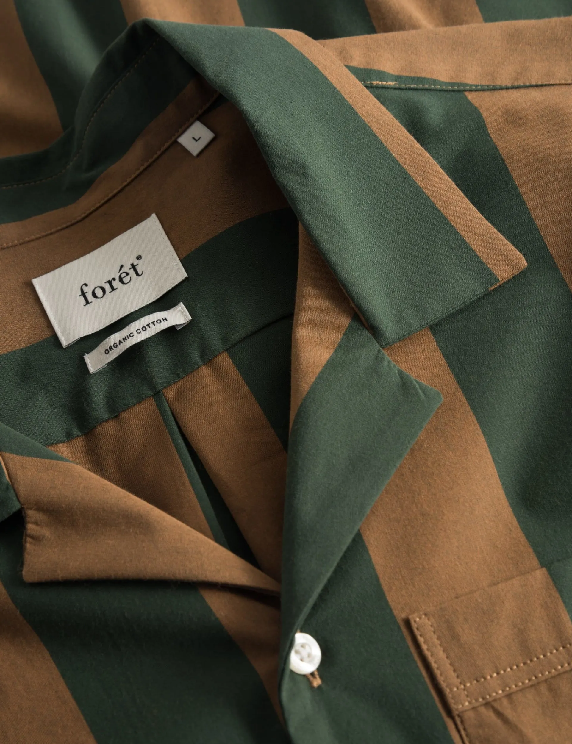 Men Forét Accessories-Blunder Pyjamas Shirt-Rubber/Dark Green