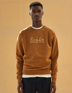 Men Forét Sweatshirts-Border Sweatshirt-Rubber/Cloud