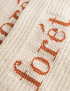 Forét Goods-Camino Socks 2-Pack-Burnt Orange/Cloud