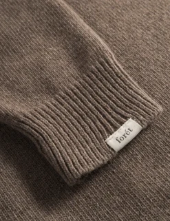 Men Forét Knitwear-Camp Jacquard Knit-Khaki
