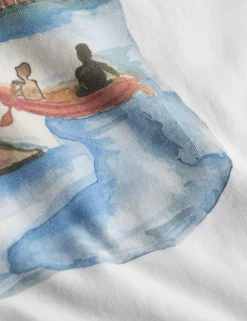 Men Forét T-Shirts-Canoe T-Shirt-White